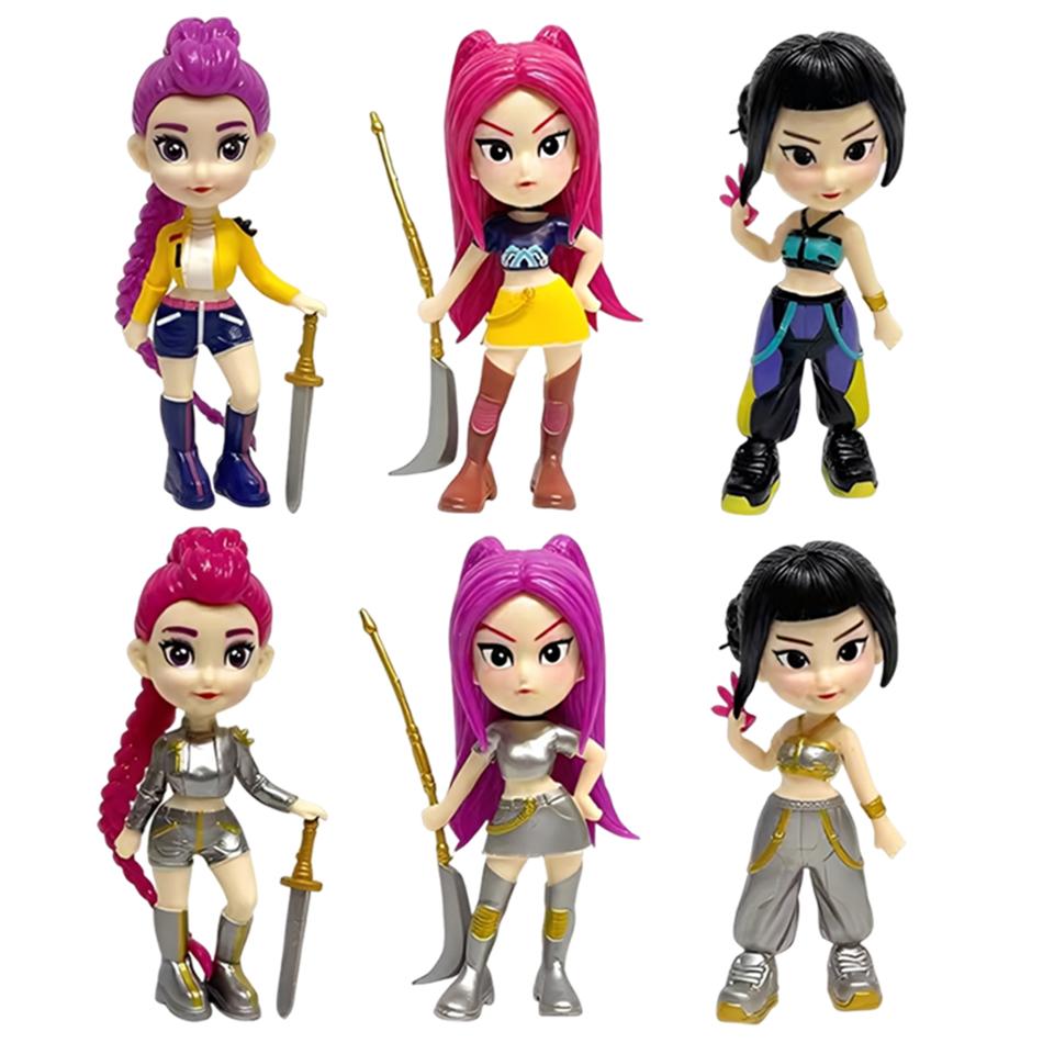 Beliebte Film-Girlgroup K-Pop Q Version Rumi Figur Modell Blind Box Trendiges Ornament Niedliche Film-Merchandise Geburtstagsgeschenk