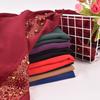 2023 Summer New Solid Color Hot Diamond Sequins Steel Ball Chiffon Baotou Scarves and Scarves In Stock