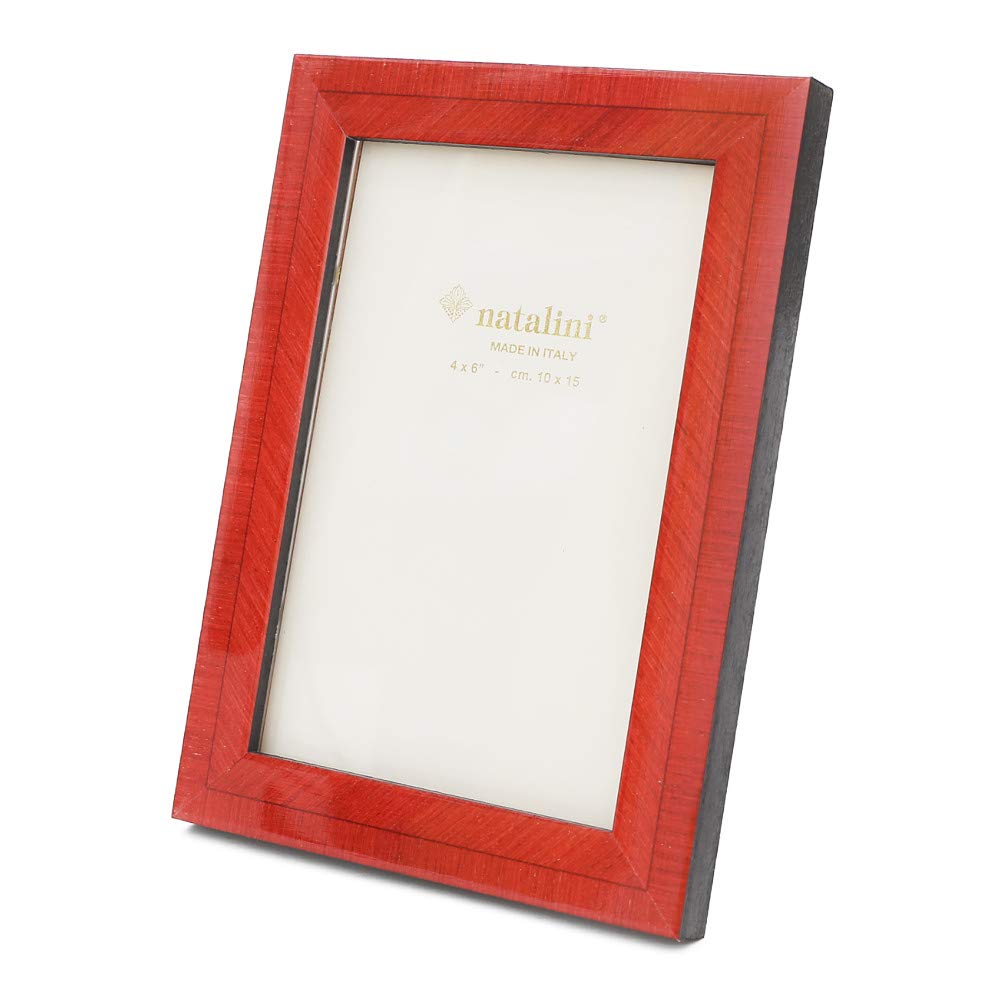 

Made in Italy Natalini Photo Frame Handmade Bergamo Red Red Interior Wooden Photo Holder [NATALINI] красный
