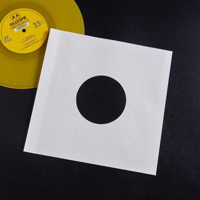 White Kraft Paper Vinyl Record Protective Covers - LP Record Jackets 12inch with Round Corner for Storage