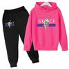 Children New Tiger Print Hoodie Clothes Autumn Winter Casual Long Sleeve Pullover 2pcs Top+Pants Brand Girl Boy 3-12Yrs Coat Set