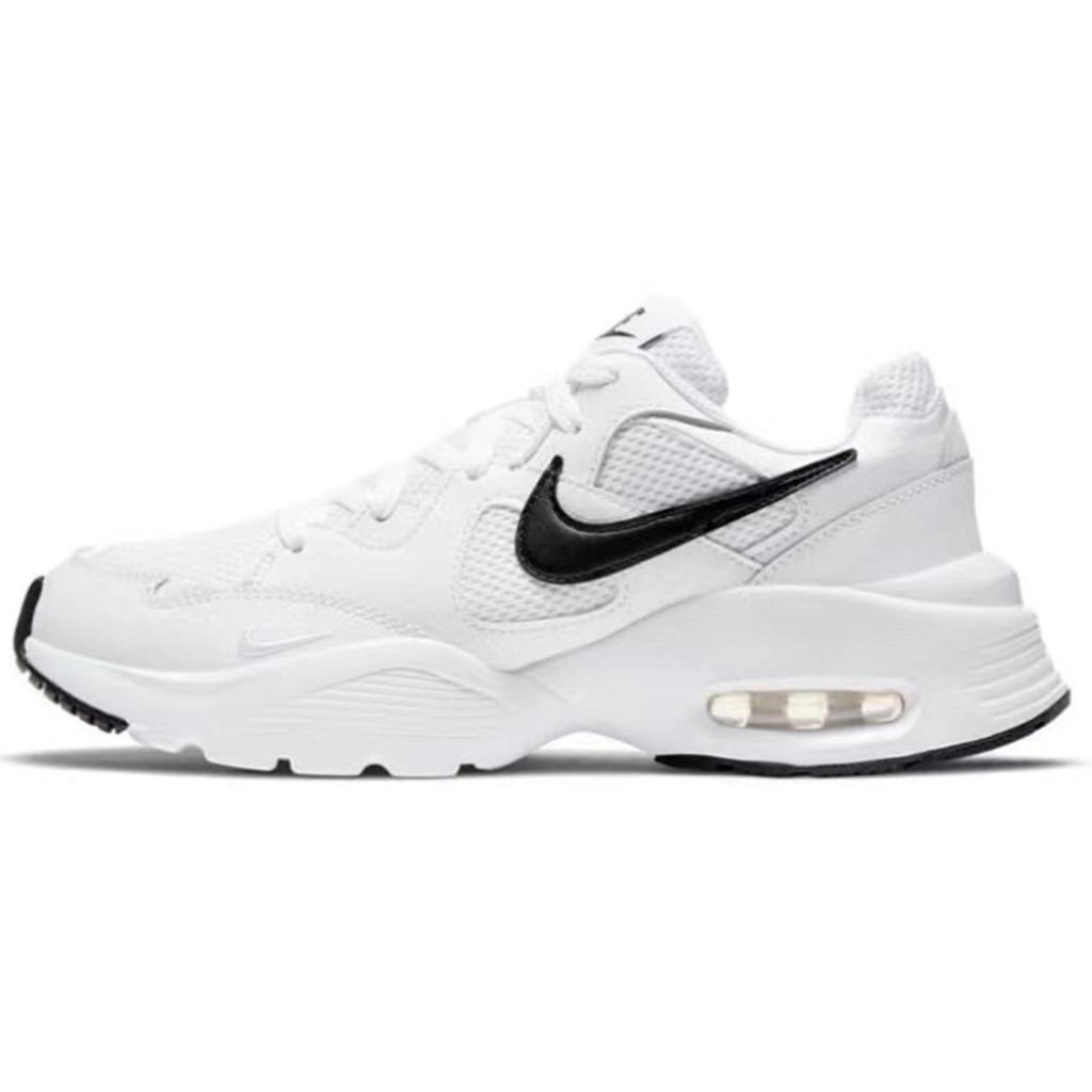 Nike Air Max Fusion Slip Resistant Abrasion Resistant Low top Running Shoes Women's Gray Black CJ1671-100(Team285-)