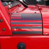 Car A-Pillar Guard Engine Hood Cowling Cover Wrap Angle Decoration Stickers for Jeep Wrangler JK 2007-2017 Exterior Accessories