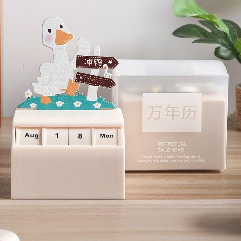 Cartoon Wheel Perpetual Calendar Plastic Countdown Calendar Calendar Display Wheel  For Home Office