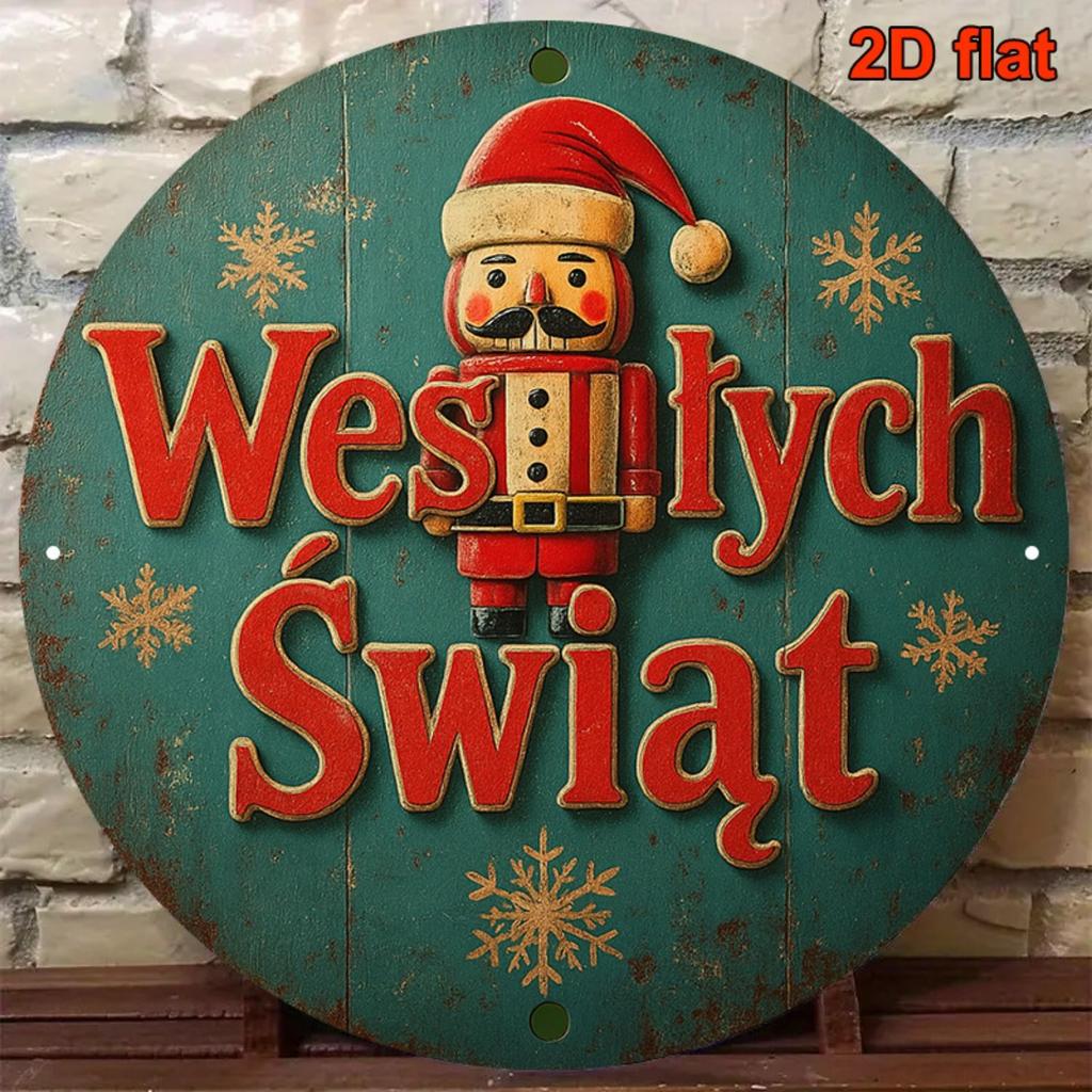 2D Flat Metal Wall Sign Decor