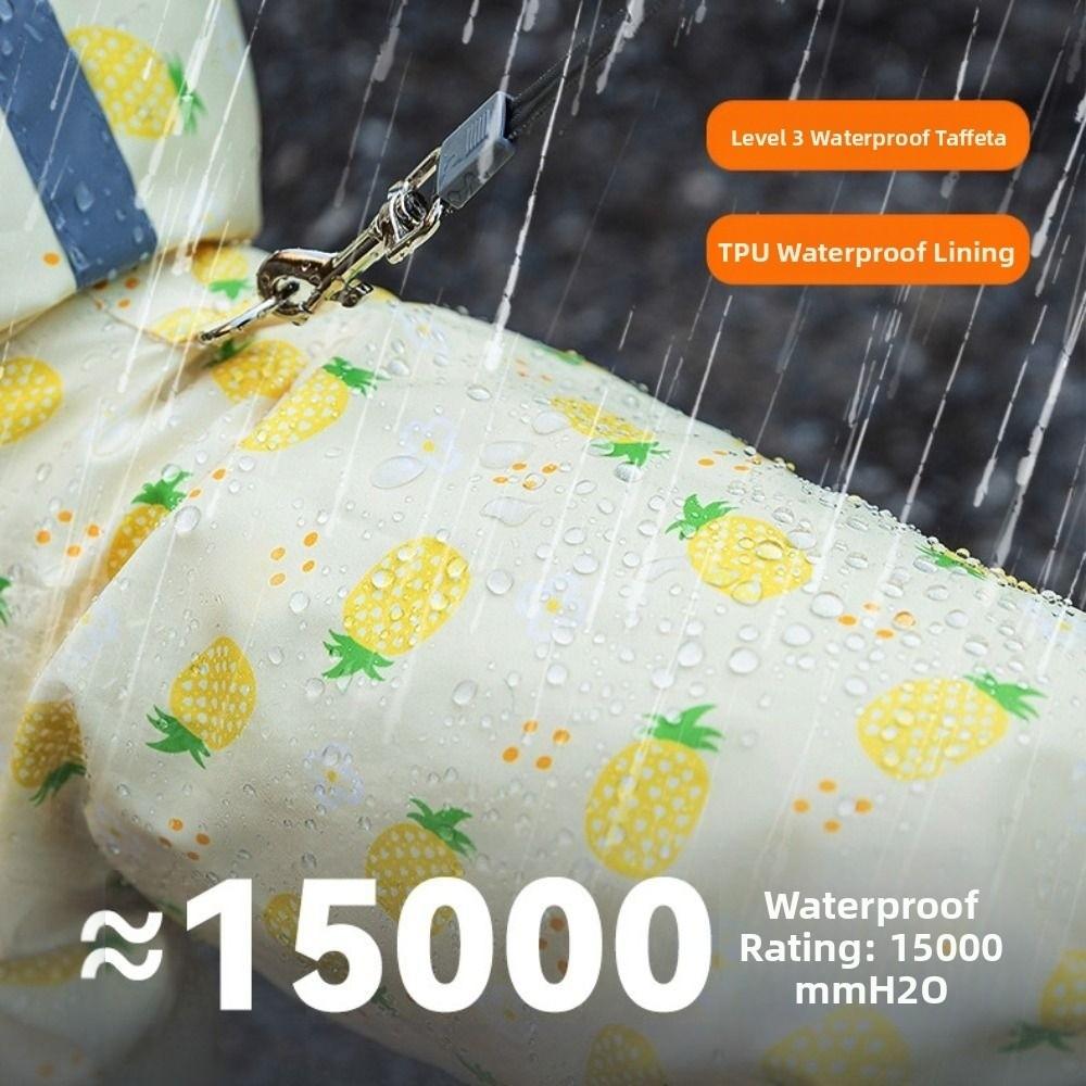 Waterproof Dog Rain Cloak Reflective Small Dog Clothes Stylish Four Leg Raincoat  Corgi