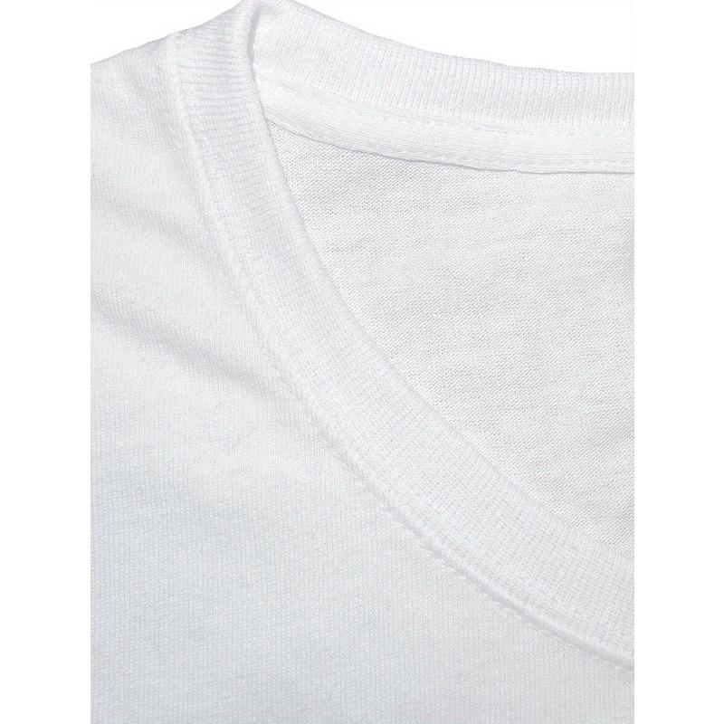 European sizes Men's Round Neck T-Shirt, Print Casual Style