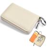 Tonriga Genuine Leather Smart Key Cute Key Smart Key Car Key 5 Key Large Relay Attack Key Case with Card Leather Key Key Case with Coin Women's Case,