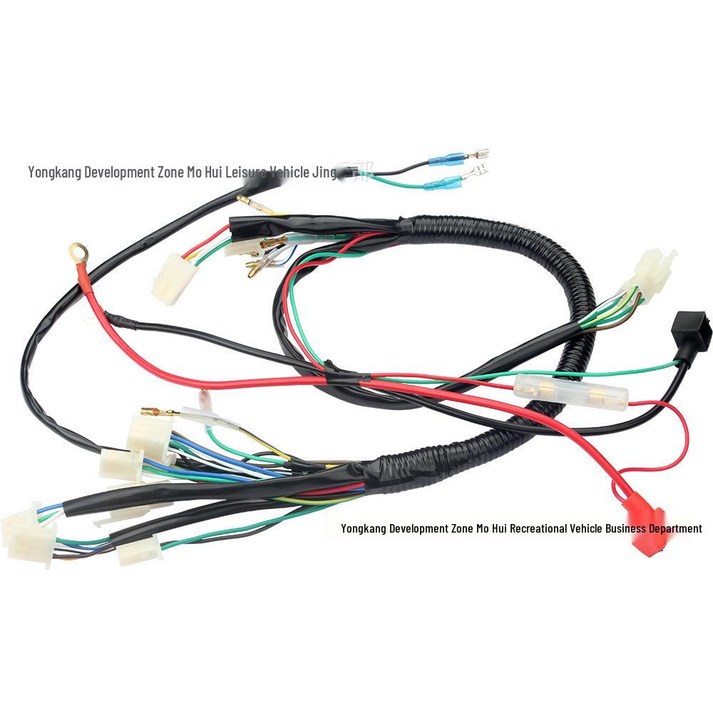 ATV Quad Accessories: 50-110CC Full Wiring Harness for SunL Kazuma
