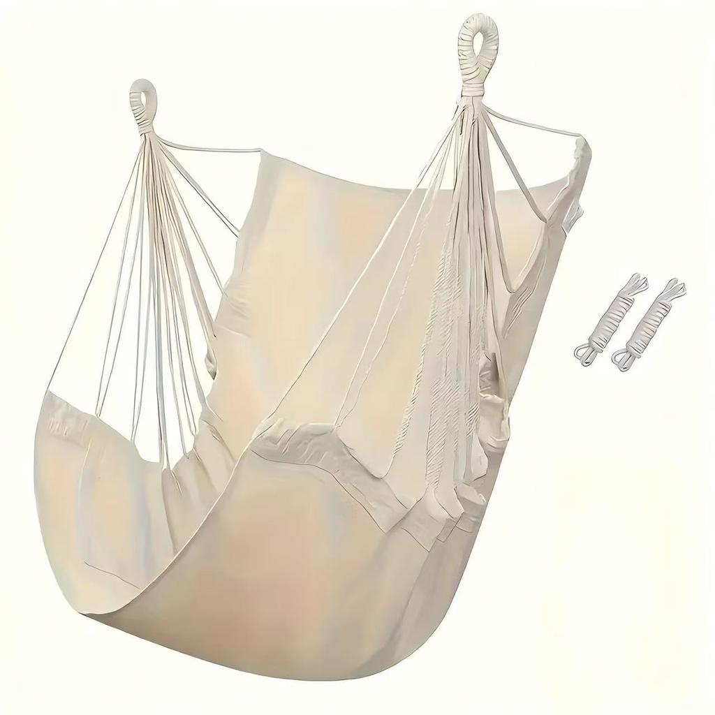 Single Fabric Hammock Chair – Outdoor Swing, Non-Slip Base & Storage Bag. Ideal For Dorms & Relaxation