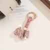 Korean Crystal Dog Pendant Blingbling Rhinestone Car Keyring  Backpack Decor