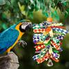 Yousheng Parrot Toy Multi-color Decorative Woven Pet Bird Chew Hanging Pendant for Medium Birds