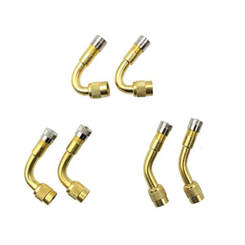Auto-Reifenventil-Verlängerungsstange Aufblasbarer Schlauch Motorrad-Reifenventil-Adapter (45/90/135 Grad)