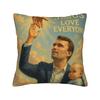 Fundas de Almohada Angélicas y de Jesús de Charlie Kirk Funda de Almohada Cuadrada Linda y Divertida para Silla de Sala de Estar