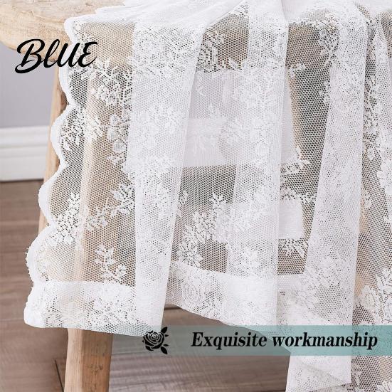 Embroidered Lace Curtain Bedroom Luxury Install Vintage Easy to Sheer Universal Floral Gothic Light Filtering
