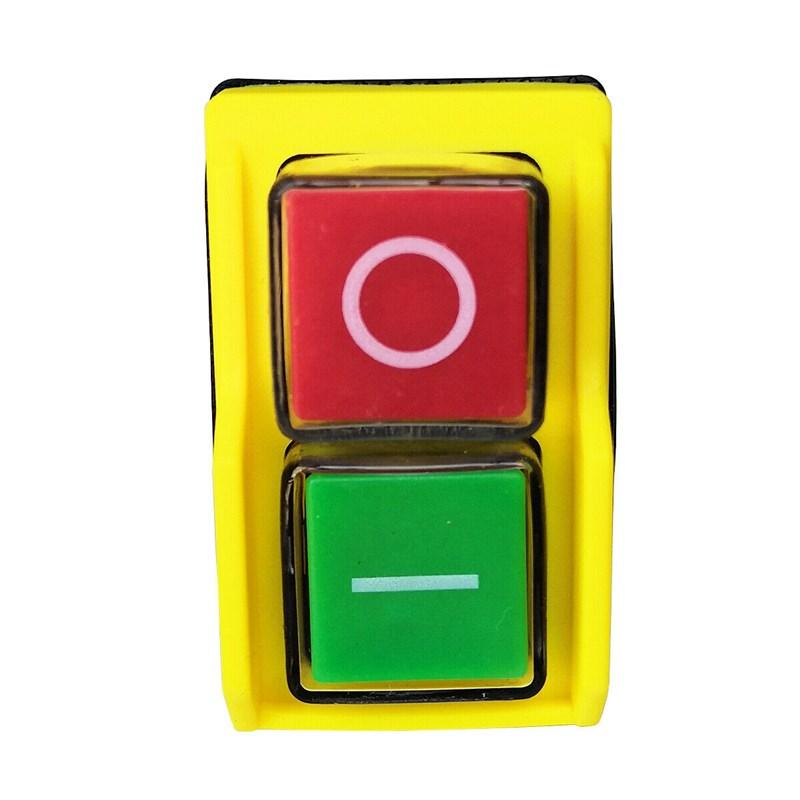 DZ04 4 Pins Waterproof Electromagnetic Push Button Switches Start Stop Switch for Grinding Machine 250VAC 8(6)A
