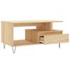 Coffee Table Sonoma Oak 90 X 49 X 45 Cm Engineered Wood