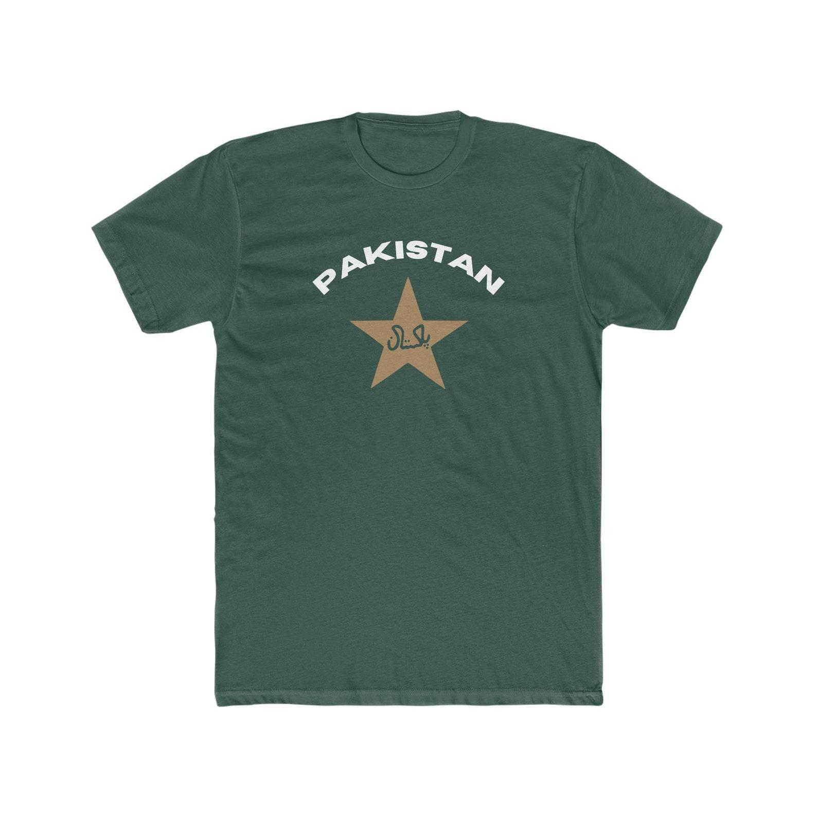 Pakistan Cricket T-Shirt, Cotton Crew Tee S