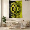 Custom Name Dortmund Wall Tapestry Aesthetic Wall Hanging Printed Fabric Blanket Decorative Tapestries for Bedroom Living Room Home Decor