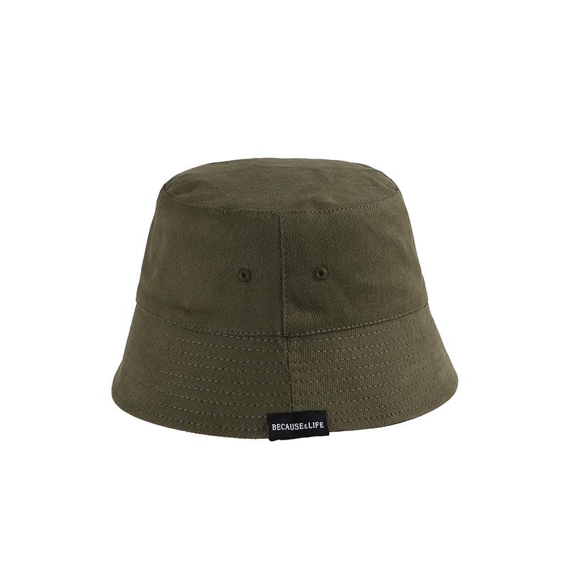 Homemade Double-sided Autumn and Winter Solid Color Personalized Versatile Basin Hat Men's Black Bucket Hat Women's Tide