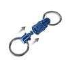 1Pcs Outdoor Edc Tool Double Head Quick Release Buckle Titanium Alloy Keychain Removable Portable Mountaineering Buckle