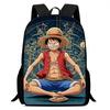 Mochila One Piece Escolar 15 Inch Cartoon School Backpack Large Capacity Durable Lightweight Adjustable Strap For Kids Ages 6-10