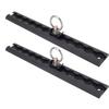 Aluminum L Track 304mm Thickened L Track Tie Down Rail with 4 Round Rings for Motorcycles ATVs Dirt Bikes Pickup Trucks