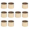 10 Pieces Billiard Cue Ferrules Accessories 10.5mm/9mm Copper Easy To Apply Compact Repair Parts