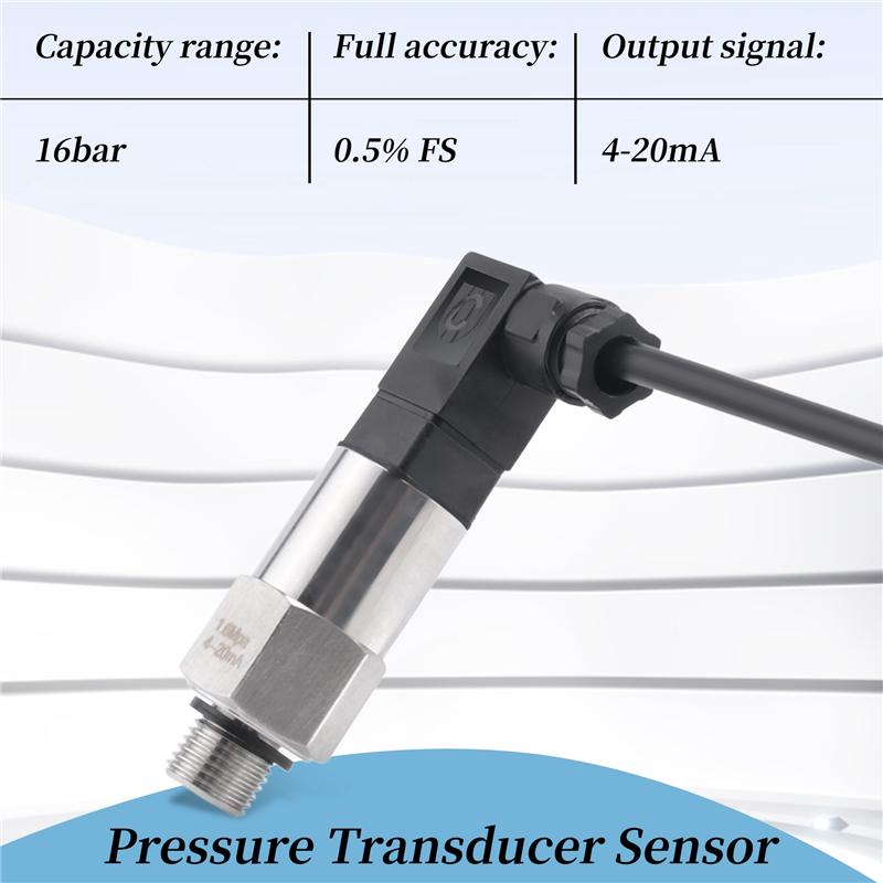 A34R 16Bar 4-20MA G1-4 Pressure Transmitter Pressure Sensor For Non-Corrosive Media Pressure Sensor