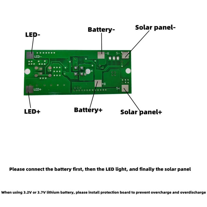 3.2V 3.7V Remote Control Pir Solar Integrated Street Lamp Sensor Circuit Board Solar Led Driver Board With Remote Control