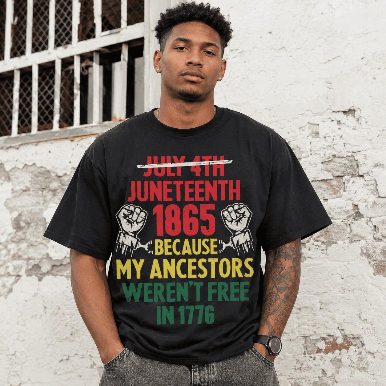 Juneteenth 1865 Black Freedom Day Jubilee Pride Men s T-Shirt XL