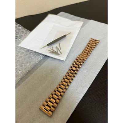 Used Lug Width 20mm President Bracelet Watch Strap Rose Gold
