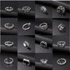 Vintage Silver Big East Gate Cross Ring Female Croix Punk Trend Men'S And Women'S Open Index Finger Ring