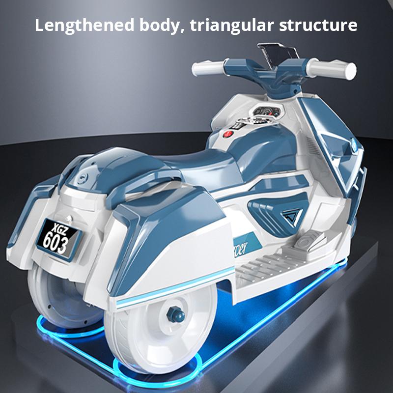 Children Electric Motorcycle Kids Tricycle 1-8 Years Old Male and Female Baby Charging Remote Control Toy Car Can Ride On