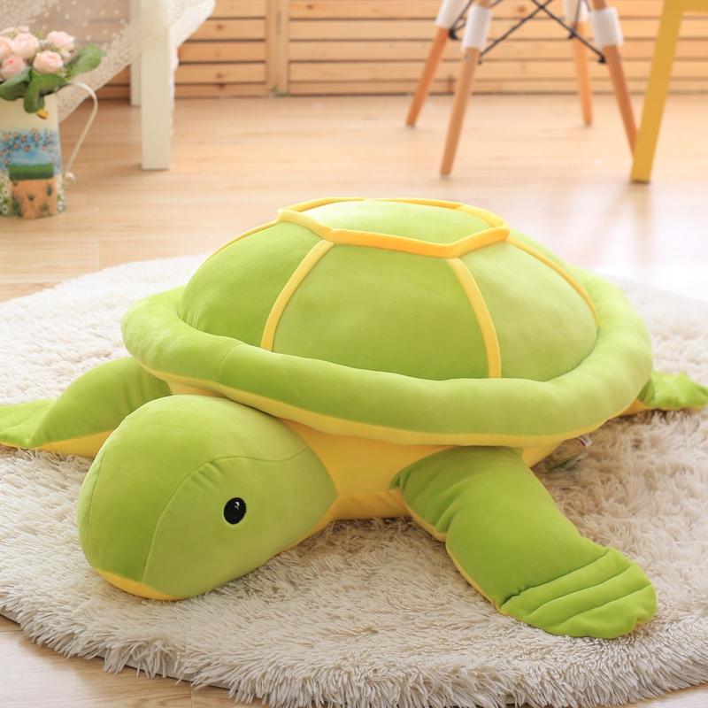 Cute Green Sea Turtles / Tortoise Cushion Pillow Plush Toys,Turtle Plush Toys Doll For Children s Gift 35cm
