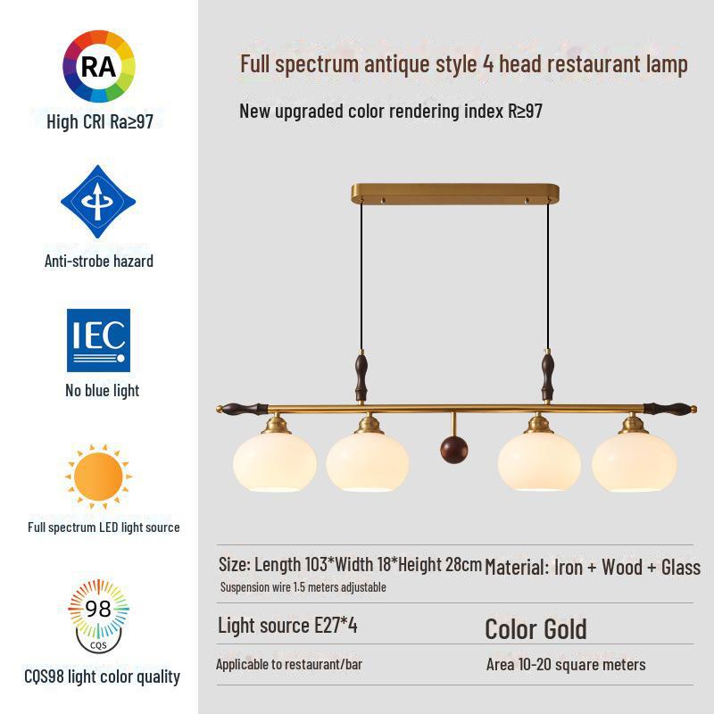 Medieval Persimmon Chandelier & Wabi-Sabi Walnut Table Lamp for Retro B&B and Hotel Bars.