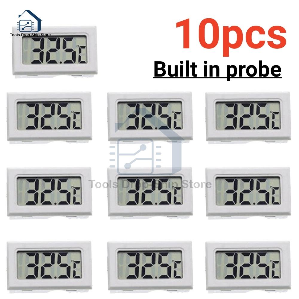 

10pcs FY-10 LCD Digital Thermometer Aquarium Car Water Bath Temperature Tester Detector Monitor Embedded Temperature Senor Cable C