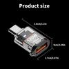 Type-C OTG Adapter Converter Support 10Gbps Data Transfer 120W Charging USB C Male to USB 3.2 Female Adapter Portable