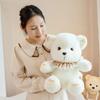 Cuddly Smoky Makeup Rabbit Bear Plush Toys Stuffed Cartoon Doll Warm Lovely Kids Appease Doll Party Decor Funny Gift