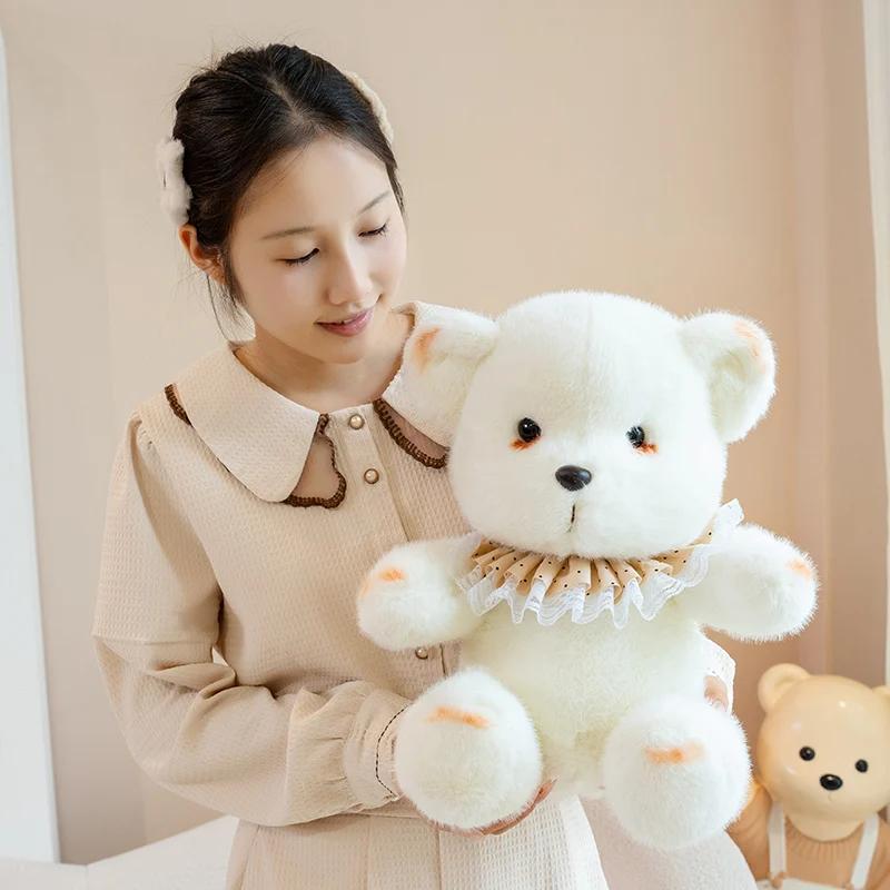Cuddly Smoky Makeup Rabbit Bear Plush Toys Stuffed Cartoon Doll Warm Lovely Kids Appease Doll Party Decor Funny Gift