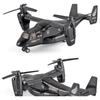 Diecast Alloy Simulated Osprey Transporter Fighter Aircraft Aviation Model Military Transport Aircraft Kid Toy Collect Ornament