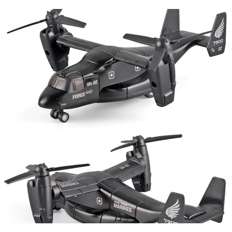 Diecast Alloy Simulated Osprey Transporter Fighter Aircraft Aviation Model Military Transport Aircraft Kid Toy Collect Ornament