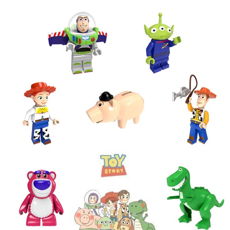 Toy Story Stavebnice Plastové Hračky Postavičky Pro Děti Výška 4,5 cm