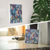 Heart Street Art Panel 57cm X 57cm L Size Made In Japan Poster Stylish Interior Decor Living Room Interior Pop Colorful Fashion Fabric Panel