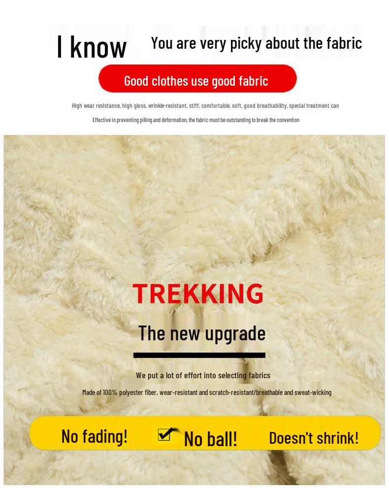 Herren-Lammwoll-Jacke mit Stehkragen und Kapuzenweste mit Fleece-Futter für mittlere und ältere Menschen