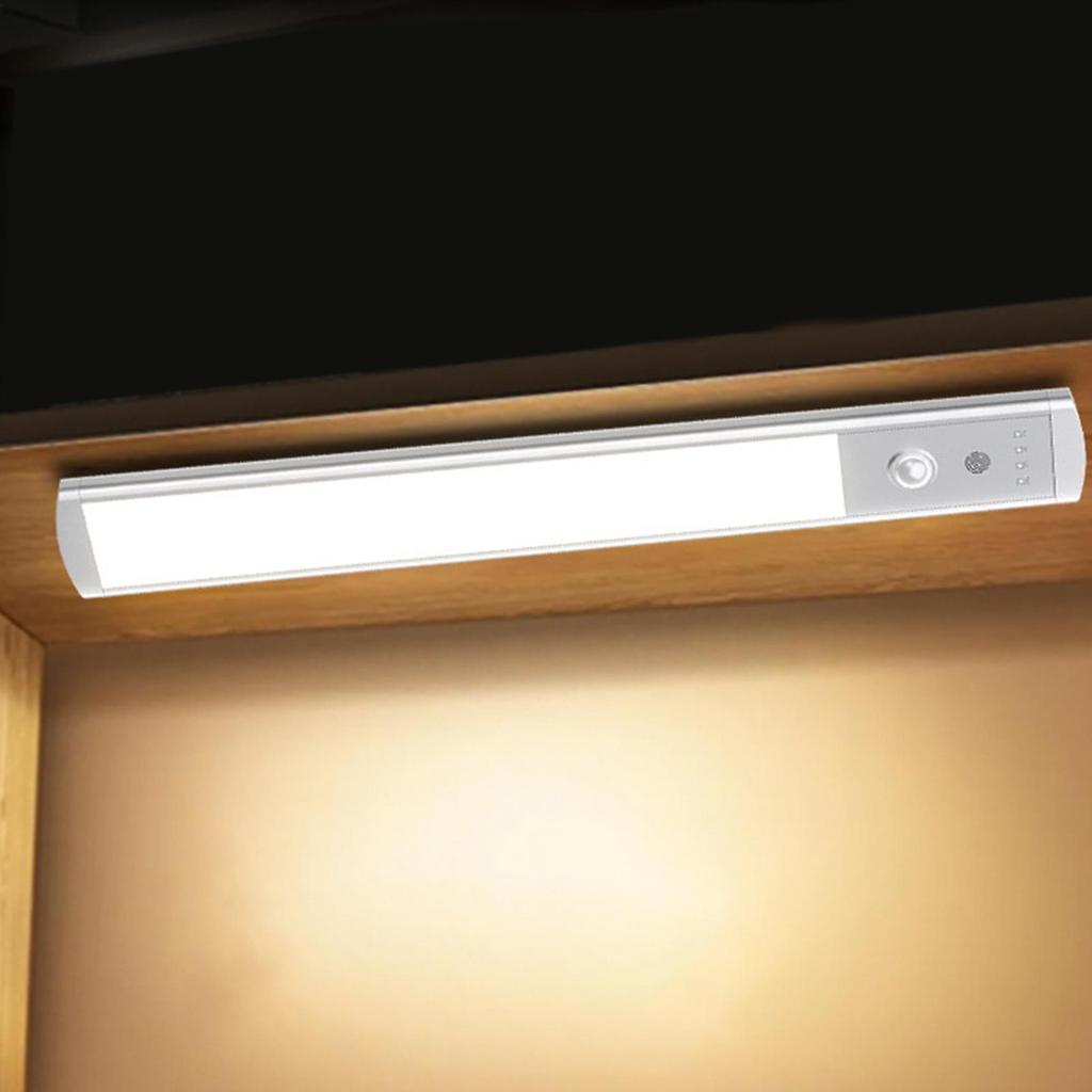 Under Cabinet Lighting Wireless Night Light Bar Motion Sensor Rechargeable Magnetic Lamp Strip for Shelf Hallway Kitchen Wall
