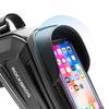 Borsa da bicicletta per il telaio, blindata, con tasca per telefono e navigazione, 17l, nera