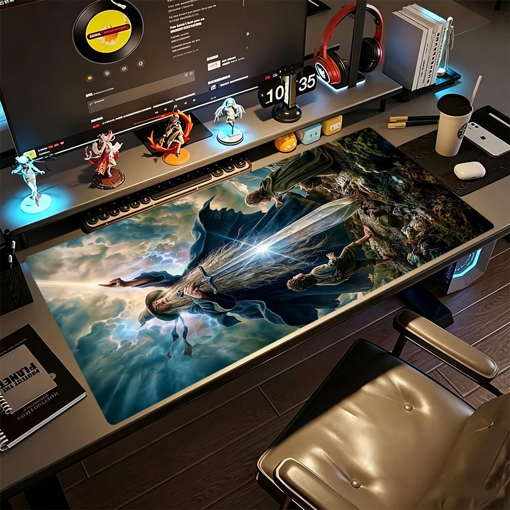 Lord Rings Gaming Mouse Pad Desk Mat Computer Desk Mat Non-Slip Rubber Bottom Suitable for Office Gaming PC Laptop