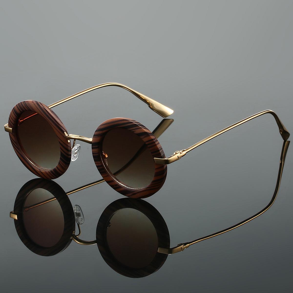 

Vintage Round Sunglasses Men Fashion Gradient Punk Multi-color Shades Women Trendy Luxury Brand Design Casual Sun Glasses