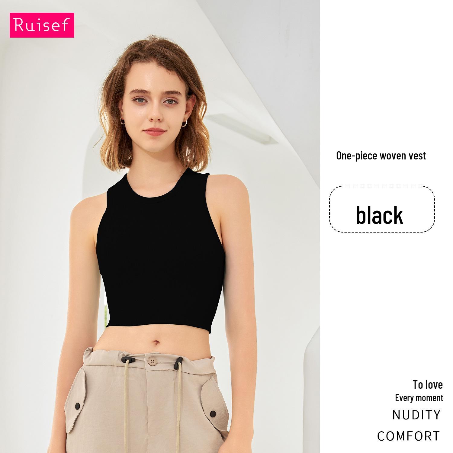 

Женская быстросохнущая спортивная майка с высокой степенью поддержки со встроенным бюстгальтером с фиксированной чашкой для фитнеса и йоги Small